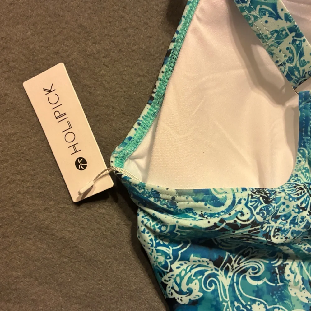 NWT Holipick Paisley One-Piece Swimsuit